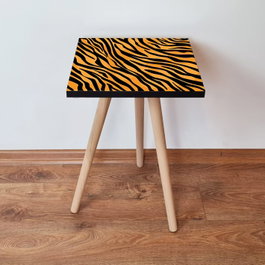 Hanah Home Mesa auxiliar Shp149 - Naranja y Negro